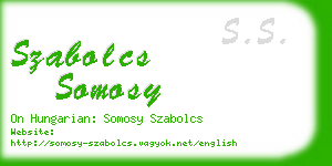 szabolcs somosy business card